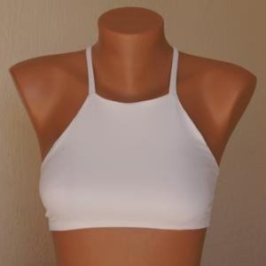 Cross-Back Halter Bikini Top